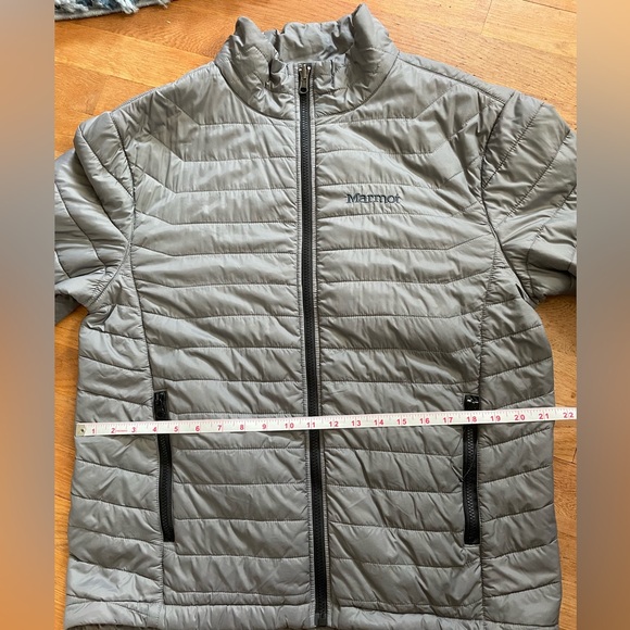 MARMOT gray puffer jacket - Picture 8 of 10